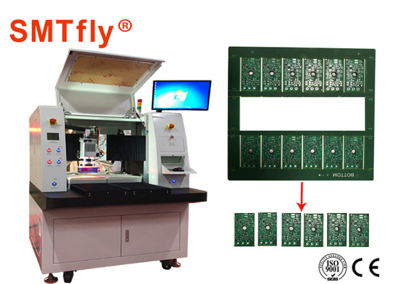 নিরাপদ সেন্সর সহ 100mm/S 0.6mm ইলেকট্রনিক লেজার PCB Depanelizer মেশিন