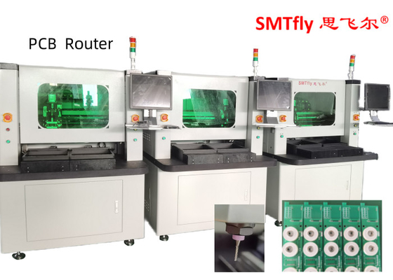 উইন্ডোজ 7 সিস্টেম সহ 220V 4.2KW স্বয়ংক্রিয় PCB ডিপ্যানেলিং রাউটার