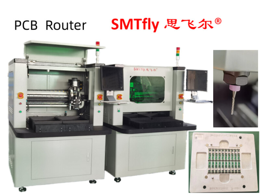 উপরের ভ্যাকুয়াম ক্লিনার সহ PCB রাউটার PCB ডিপ্যানেলিং সরঞ্জাম