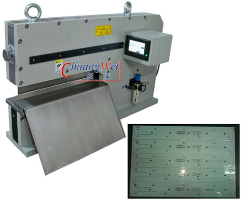 লিনিয়ার ব্লেড, CWVC-450 সহ অ্যালুমিনিয়াম পিসিবি কাটিং মেশিন