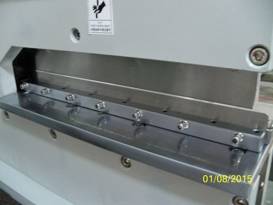 LED অ্যালাম বোর্ড, PCB গিলোটিনের জন্য 10W L450mm সর্বোচ্চ শিয়ারিং PCB V কাট মেশিন