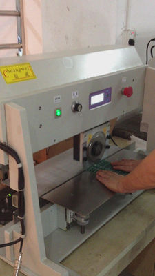 100mm/S মোটরযুক্ত মেটাল PCB কাটার মেশিন গোলাকার ব্লেড